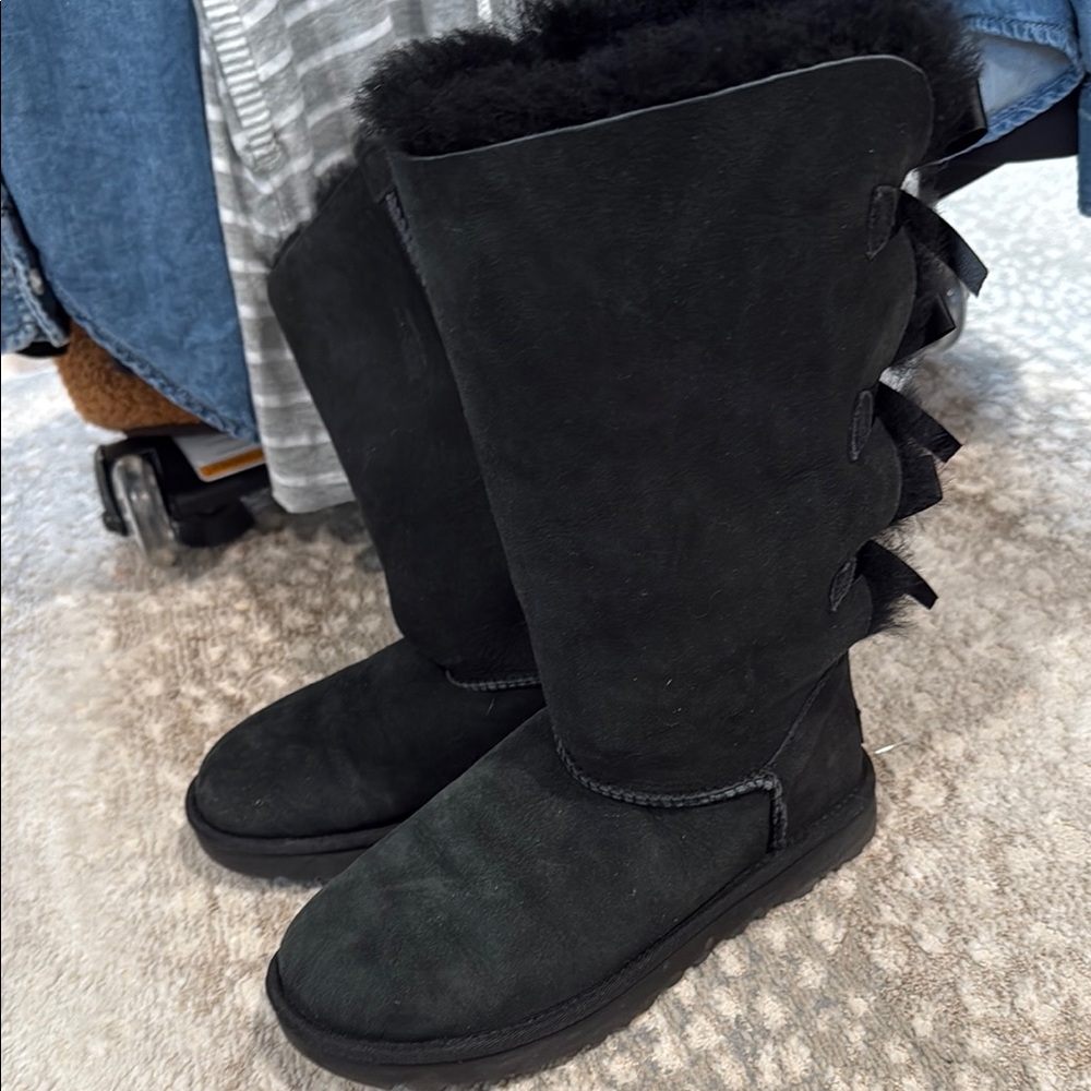 Black Suede Women's Boots